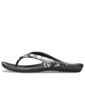 Kadee II säsongsbetonade Flip-flops ”Tropical Floral Black”
