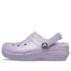 Kids Skor: Classic Lined Clogs med glitterfoder ”Lila”