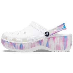Klassisk Platform Clog ”White Purple”