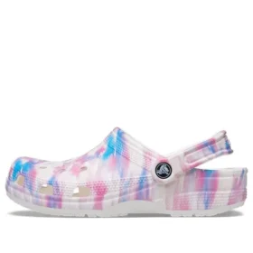 Klassiska, avslappnade unisex-sandaler i vitt, rosa och blått ”White Pink Blue”
