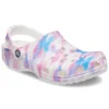 Klassiska, avslappnade unisex-sandaler i vitt, rosa och blått ”White Pink Blue”