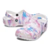Klassiska, avslappnade unisex-sandaler i vitt, rosa och blått ”White Pink Blue”