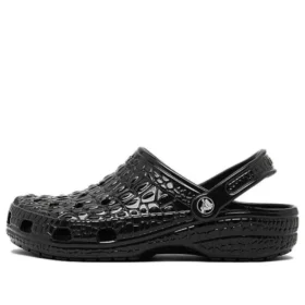 Klassiska Clogs i krokodillskinn ”Black”