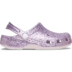 Klassiska Clogs med grovt glitter för barn