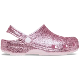 Klassiska Clogs med grovt glitter för barn