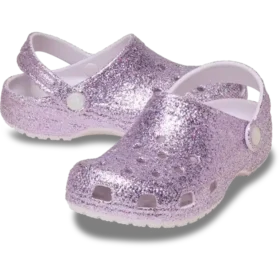 Klassiska Clogs med grovt glitter för barn