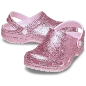Klassiska Clogs med grovt glitter för barn