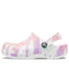 Klassiska Clogs med Tie-Dye-mönster ”White Multi”