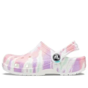 Klassiska Clogs med Tie-Dye-mönster ”White Multi”