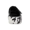 Klassiska Cozzzy-sandaler med marmorering ”Black White”