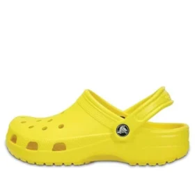 Klassiska Crocs Beach Unisex-sandaler i klargul