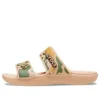 Klassiska Crocs-tryckta kamouflage ”Tan Green”