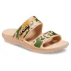 Klassiska Crocs-tryckta kamouflage ”Tan Green”