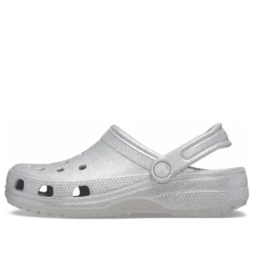 Klassiska glitterclogs ”Silver”