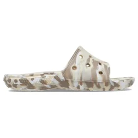 Klassiska marbled sandaler ”White Brown”