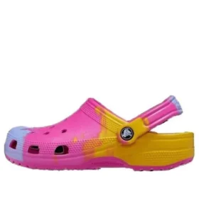 Klassiska Ombre-Clogs ”Rosa Gult Blått”