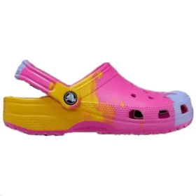 Klassiska Ombre-Clogs ”Rosa Gult Blått”