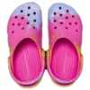Klassiska Ombre-Clogs ”Rosa Gult Blått”