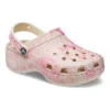 Klassiska Platform Clogs med ormmönster ”Pink”