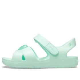 Klassiska sandaler med korsade remmar ”Mintgrön”