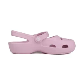 Klassiska små rosa Crocs-sandaler