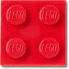 Lego® röd 2×2-platta Jibbitz™-berlocker