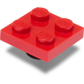 Lego® röd 2×2-platta Jibbitz™-berlocker