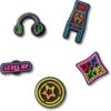 Level up Gamer 5-pack Jibbitz-berlocker