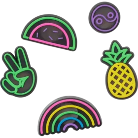 Lights up Fun 5-pack Jibbitz-skoberlocker