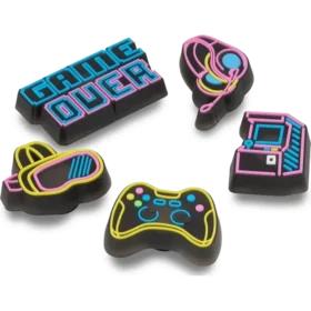 Lights up Neon Gamer 5-pack Jibbitz™-berlocker
