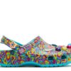 Lisa Frank x Classic Clog Kids ”Digital Aqua Multi Hearts”
