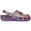 Lisa Frank x Classic Clog ”Neon Purple Multi Hearts”