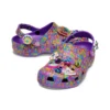 Lisa Frank x Classic Clog ”Neon Purple Multi Hearts”
