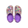 Lisa Frank x Classic Clog ”Neon Purple Multi Hearts”