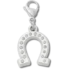 Lucky Silver Horseshoe Charm Jibbitz-berlocker