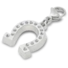 Lucky Silver Horseshoe Charm Jibbitz-berlocker