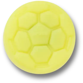 Lysande gul fotboll Jibbitz™-berlocker