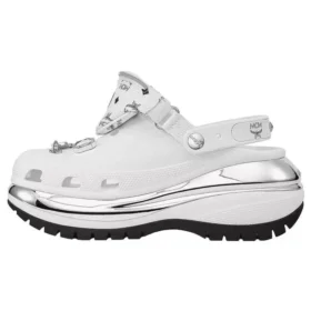 Mega Crush Clogs ”White Silver”