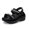 Mega Crush Pearl Ruffle-sandal ”Black”