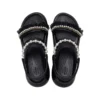 Mega Crush Pearl Ruffle-sandal ”Black”