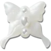 Meta Jelly White Butterfly Jibbitz™-berlocker