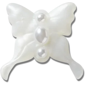 Meta Jelly White Butterfly Jibbitz™-berlocker