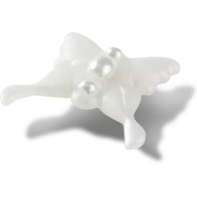 Meta Jelly White Butterfly Jibbitz™-berlocker