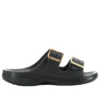 Metallspänne på Saturday Sandal ”Black”