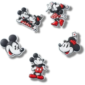 Mickey och Minnie PVC 5-pack Jibbitz™-berlocker