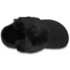 Mule-tofflor i päls ”Black”