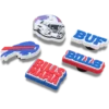 NFL Buffalo Bills 5-pack Jibbitz-skoberlocker NFL Buffalo Bills 5-pack Jibbitz-skoberlocker
