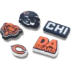 NFL Chicago Bears 5-pack Jibbitz-skoberlocker NFL Chicago Bears 5-pack Jibbitz-skoberlocker