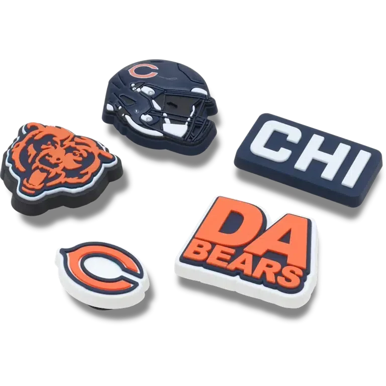 NFL Chicago Bears 5-pack Jibbitz-skoberlocker NFL Chicago Bears 5-pack Jibbitz-skoberlocker