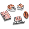 NFL Cincinnati Bengals 5-pack Jibbitz-skoberlocker NFL Cincinnati Bengals 5-pack Jibbitz-skoberlocker